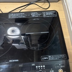 IH 二口コンロ　アイリスオオヤマ IHK-W1-B -2016年製の画像