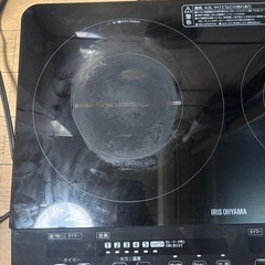 IH 二口コンロ　アイリスオオヤマ IHK-W1-B -2016年製の画像