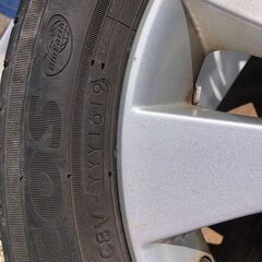 155/65R14☆ホイール４本☆溝少ないタイヤ付き中古品です。の画像
