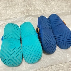 プラレール　サンダル　16cm 　はやぶさ　かがやき の画像