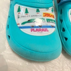 プラレール　サンダル　16cm 　はやぶさ　かがやき の画像