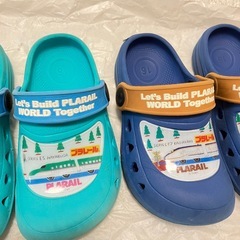 プラレール　サンダル　16cm 　はやぶさ　かがやき の画像