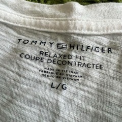 TOMMY HILFIGER 半袖Tシャツ ホワイト　Lの画像