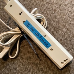 ①延長コード3m 4タップスイッチ付きの画像