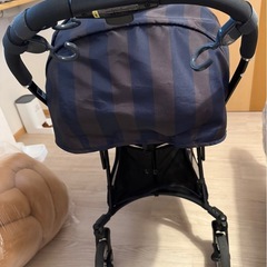 処分予定 1ヶ月〜使えるベビーカーPigeon Runfee（ランフィ）アジュールストライプの画像
