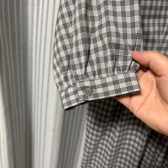 【KBF】フリーサイズ　アーバンリサーチ　美品　チェック　7部丈　ロングワンピースの画像