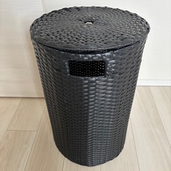 アクタス丸型バスケット編みゴミ箱45Lサイズ の画像