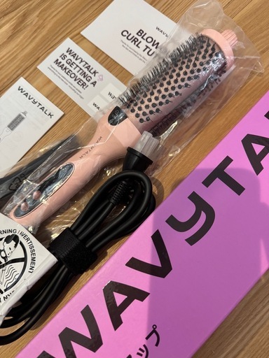 新品未使用　マイナスイオン+ブラシアイロン