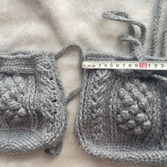 子供用ニットバック　リュック　手提げバック　ニットの画像