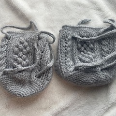 子供用ニットバック　リュック　手提げバック　ニットの画像