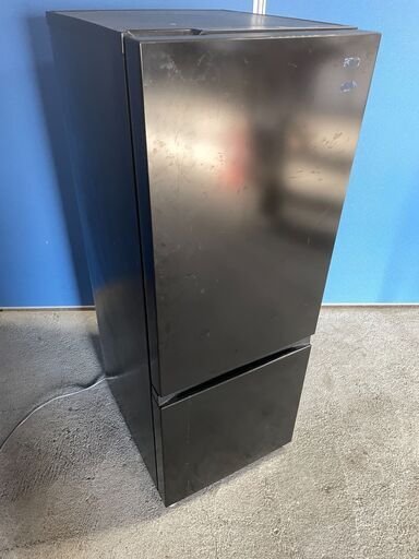 【高年式】TAGlabel 2ドア冷蔵庫 AT-RF160-BK 2022年製 通電確認済み 良品 早い者勝ち 引取歓迎 配送OK