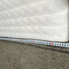 値下げ【格安】コスパクリエーション マットレス セミダブル 白系 片面式 早い者勝ち 引取歓迎 配送OKの画像