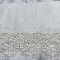 テーブルセンター　レース　ホワイト　刺繍　テーブルランナー　白　パーティー35の画像