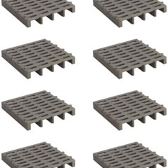 Belca 日本製 すのこベット ジョイントふとんすのこ 8枚入り 幅51.7×奥行51.6×高さ7.1cm エコブラウン 耐荷重 120kg シングルサイズ 湿気防止 組み合わせ自由 JS-BR8の画像
