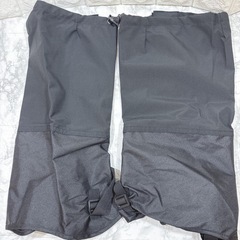 登山用ゲイター　黒　登山スパッツ　男女　ロング　レッグカバー　ブラック　10の画像