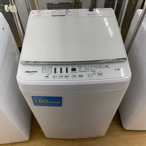 ★リユースのサカイ幸手店★SJ10544★ハイセンス　洗濯機　21年製　5.5kg　クリーニング済み 