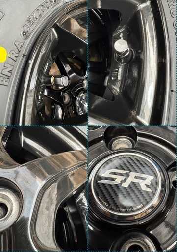 「商談中」㉔軽トラ・箱バン用の新品ゴツゴツタイヤと中古美品ホイールと新品ナット付き