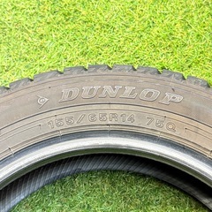 155/65R14 75Q 交換工賃込み　ダンロップ　スタッドレスタイヤ　4本　軽自動車用の画像