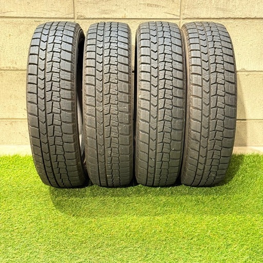 155/65R14 75Q 交換工賃込み　ダンロップ　スタッドレスタイヤ　4本　軽自動車用