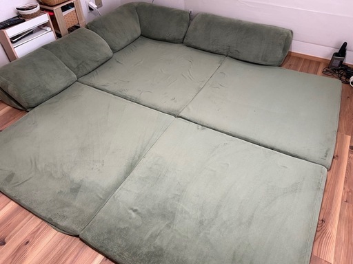 専用マット付き　フロアカーペット　ローソファー