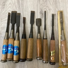 大工道具　ノミ　9点セットの画像