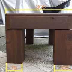 濡れ縁、ステップ、縁台、踏み台、ウッドデッキ 屋内保管未使用 木製 スレ有りの画像