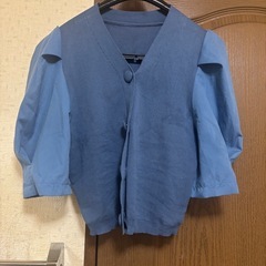 青いレディースファッションの画像