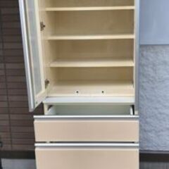 JM20273K)★大特価★ 食器棚/キッチンボード＜幅：約60cm 高さ：約125cm 奥行：約46cm＞中古品【取りに来られる方限定】　の画像