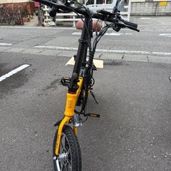 土日限定！走行13キロ 原付免許要 必要書類付　希少なイエロー  ほぼ新品 スマートバイク RICHBIT TOP-619 の画像