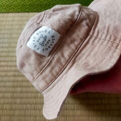 52センチ　ピンクベージュ　ハットの画像