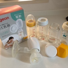 哺乳瓶、搾乳器セットの画像