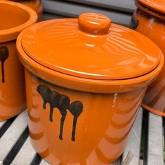 日本製久松窯 丸かめ 梅干　保存陶器　保存陶器　梅干し ぬか漬け　味噌作りの画像