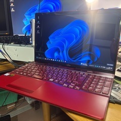 富士通 ノートパソコン Windows11 CPU i7-8550u メモリ32GB SSD新品M.2 512GB+SSHD 1TB Blu-ray Office2024 BIOSアップデート済みの画像