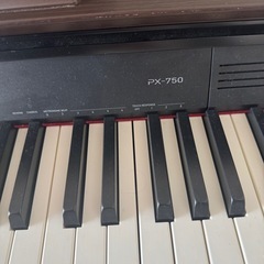 PX-750 ブラウン電子ピアノ 88鍵 3ペダルの画像