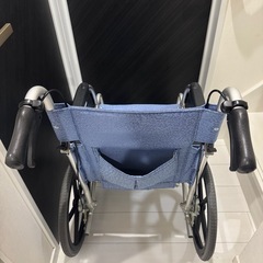 数回使用　松永製作所 アルミ製介助式車椅子 スタンダードタイプ MATSUNAGA 介助 の画像