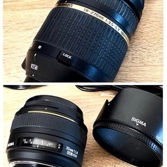 Nikon D90 レンズ2本セット　TAMRON（タムロン）望遠レンズ　SIGMA（シグマ）の画像
