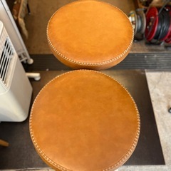 【武蔵小山店】一点 レザー調 昇降式 ハイスツール カウンターチェア ハイチェア　ハイカウンター 腰掛け 店舗什器の画像