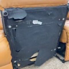 ID:624047　電動リクライニングソファー３人掛け　※中央ソファー裏側生地やぶれの画像