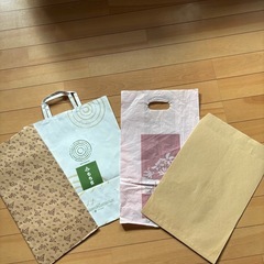 不要な紙袋、ビニール袋、包装紙や大きめな封筒等譲って下さい