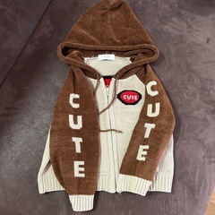 未使用⭐︎ニット・ジップアップパーカー の画像