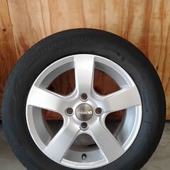 ホンダFITで使用　 アルミホイール＆夏タイヤ　175/65R14    4本セットの画像