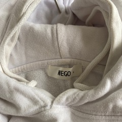 WEGO Sサイズ　ユニセックス　白　パーカーの画像