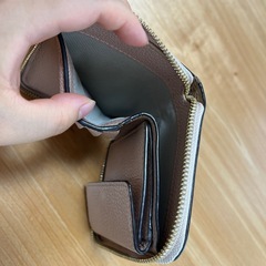 FURLA フルラ 二つ折り財布 ベージュ系 中古の画像
