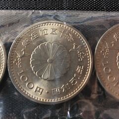 ☆【記念硬貨】昭和天皇御在位50年記念100円白銅貨 昭和51年　9枚　(未使用品)　☆の画像