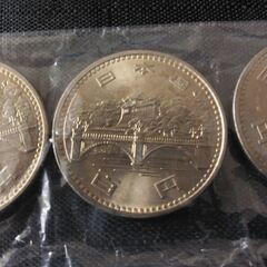 ☆【記念硬貨】昭和天皇御在位50年記念100円白銅貨 昭和51年　9枚　(未使用品)　☆の画像