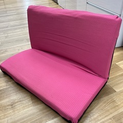 2人掛けソファー ローソファー ピンク 家具 ソファー のご紹介です！の画像