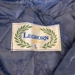 T2509-271 LEGHORN 防寒着 ヤッケ② 上着 Lサイズ 紺色 保管汚れ有りの画像