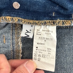 未使用デニムオーバーオールの画像