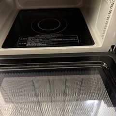 2023年　ハイアール　フラット電子レンジ　くろ黒の画像