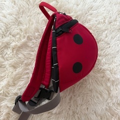 【美品】Little Lifeのフード付きリュック てんとう虫の画像